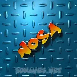 nosa in Grid Style style - 3D name wallpaper