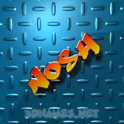 nosh in Grid Style style - 3D name wallpaper
