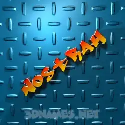 nostrah in Grid Style style - 3D name wallpaper