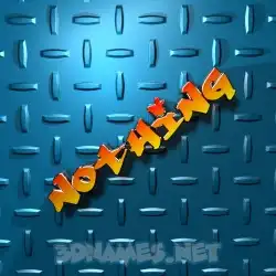 nothing in Grid Style style - 3D name wallpaper
