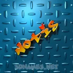 notis in Grid Style style - 3D name wallpaper
