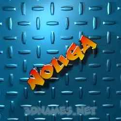 nouga in Grid Style style - 3D name wallpaper