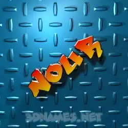 nour in Grid Style style - 3D name wallpaper