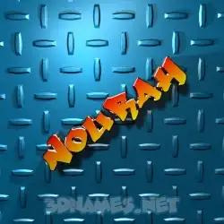 nourah in Grid Style style - 3D name wallpaper