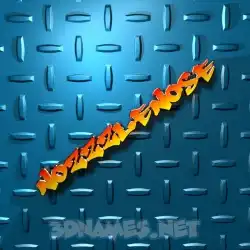 nozzzlenose in Grid Style style - 3D name wallpaper