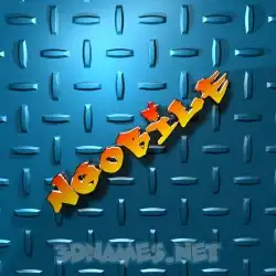 nqobile in Grid Style style - 3D name wallpaper