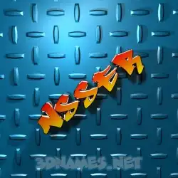 nsser in Grid Style style - 3D name wallpaper