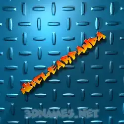nuclearpanda in Grid Style style - 3D name wallpaper