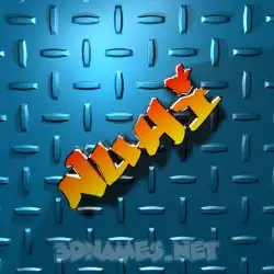 nuhi in Grid Style style - 3D name wallpaper