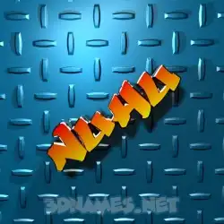 nuhu in Grid Style style - 3D name wallpaper