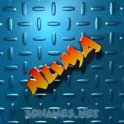 numa in Grid Style style - 3D name wallpaper