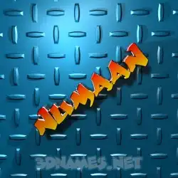 numaan in Grid Style style - 3D name wallpaper