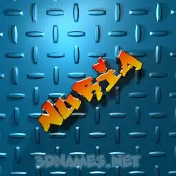 nuria in Grid Style style - 3D name wallpaper