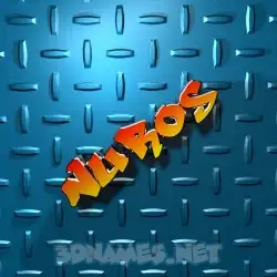 nuros in Grid Style style - 3D name wallpaper