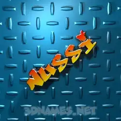 nussi in Grid Style style - 3D name wallpaper