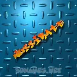 nussirate in Grid Style style - 3D name wallpaper