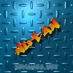 nutan in Grid Style style - 3D name wallpaper