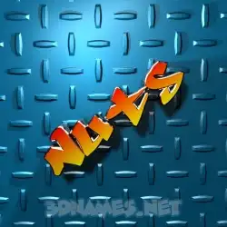 nuts in Grid Style style - 3D name wallpaper