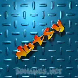 nutsy in Grid Style style - 3D name wallpaper