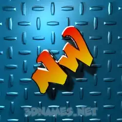 nw in Grid Style style - 3D name wallpaper