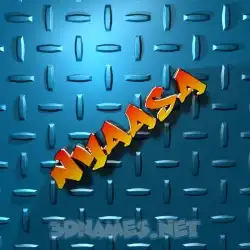 nyaasa in Grid Style style - 3D name wallpaper