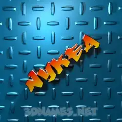 nykea in Grid Style style - 3D name wallpaper