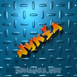 nykia in Grid Style style - 3D name wallpaper