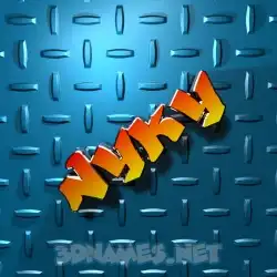 nyky in Grid Style style - 3D name wallpaper