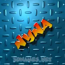 nyna in Grid Style style - 3D name wallpaper