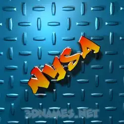 nysa in Grid Style style - 3D name wallpaper