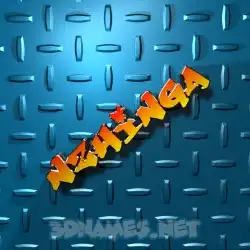 nzhinga in Grid Style style - 3D name wallpaper