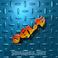 ogle in Grid Style style - 3D name wallpaper