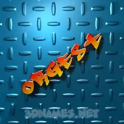 orgest in Grid Style style - 3D name wallpaper