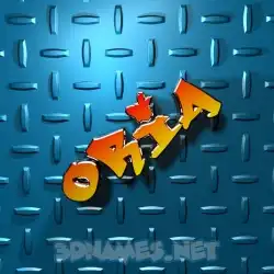oria in Grid Style style - 3D name wallpaper