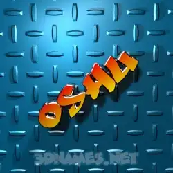 oshu in Grid Style style - 3D name wallpaper