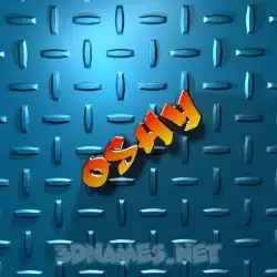 oshy in Grid Style style - 3D name wallpaper