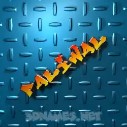 paliwal in Grid Style style - 3D name wallpaper