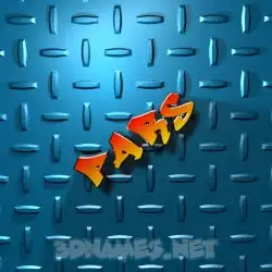 pars in Grid Style style - 3D name wallpaper