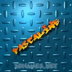 pascaline in Grid Style style - 3D name wallpaper