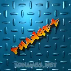 phanget in Grid Style style - 3D name wallpaper
