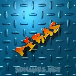 piras in Grid Style style - 3D name wallpaper