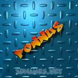 ponnus in Grid Style style - 3D name wallpaper