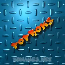 poproks in Grid Style style - 3D name wallpaper
