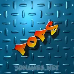pops in Grid Style style - 3D name wallpaper