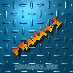 pranati in Grid Style style - 3D name wallpaper