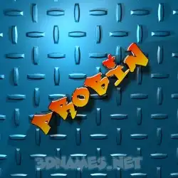 probin in Grid Style style - 3D name wallpaper