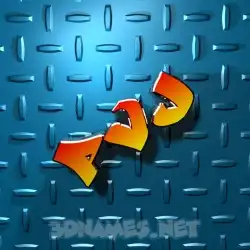 pvj in Grid Style style - 3D name wallpaper