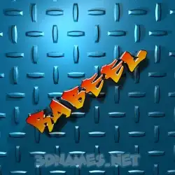 rabeel in Grid Style style - 3D name wallpaper