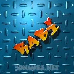 rabi in Grid Style style - 3D name wallpaper