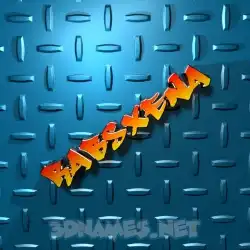rabsxena in Grid Style style - 3D name wallpaper